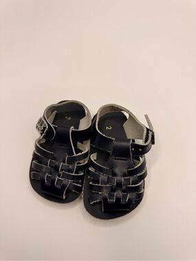 Sun-San Kids Navy Blue Woven Fisherman Sandals